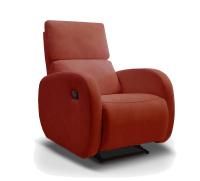 Кресло Берн 3 реклайнер велюр красный
